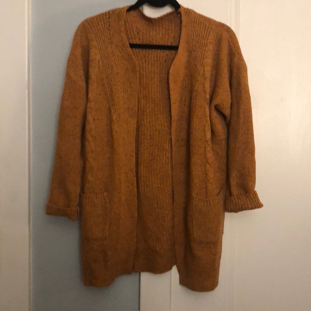 Thick Mustard Cardigan